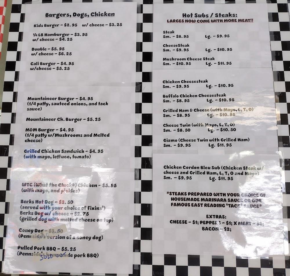 Pennside Drive-In Menu image 3